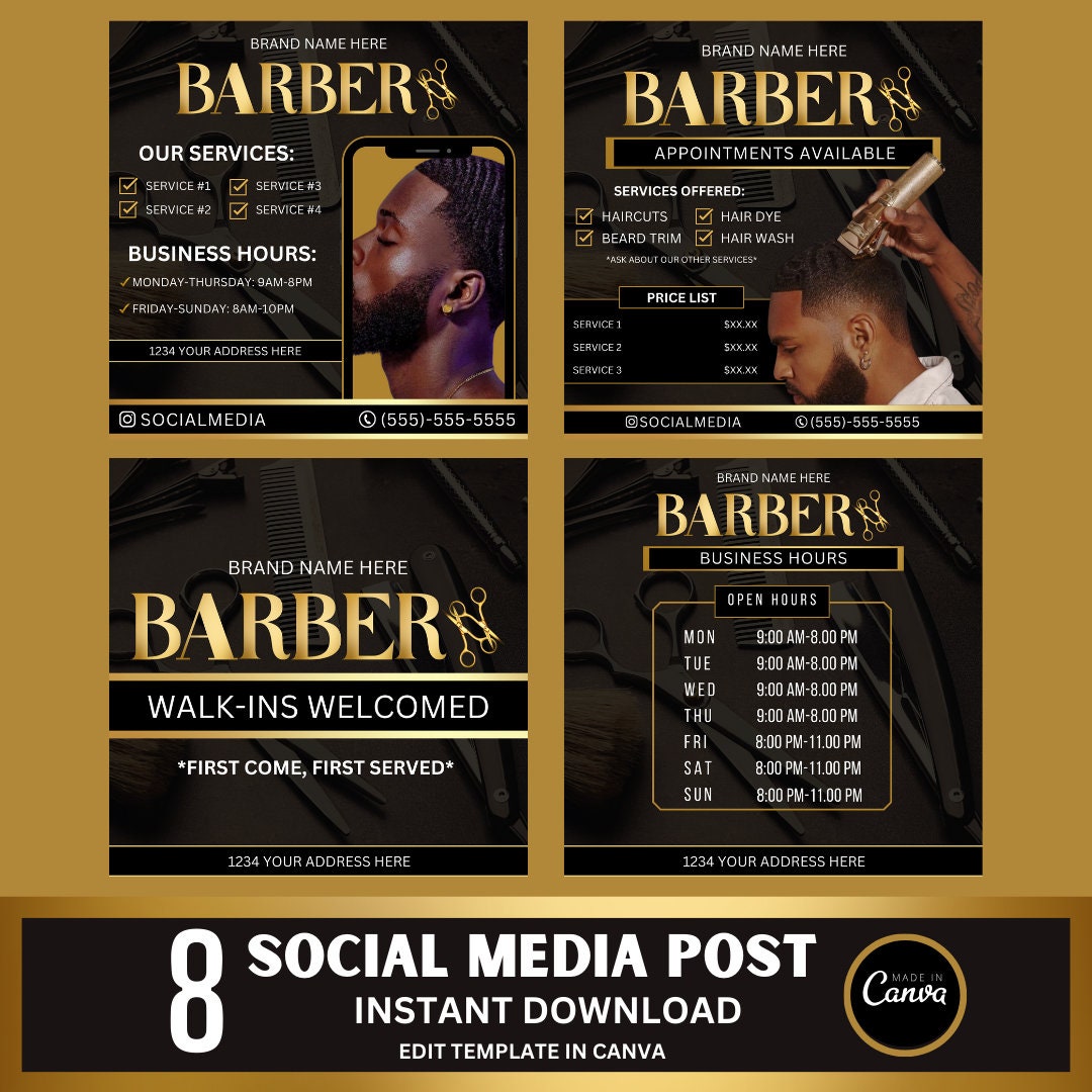 Barber Shop Flyer Template