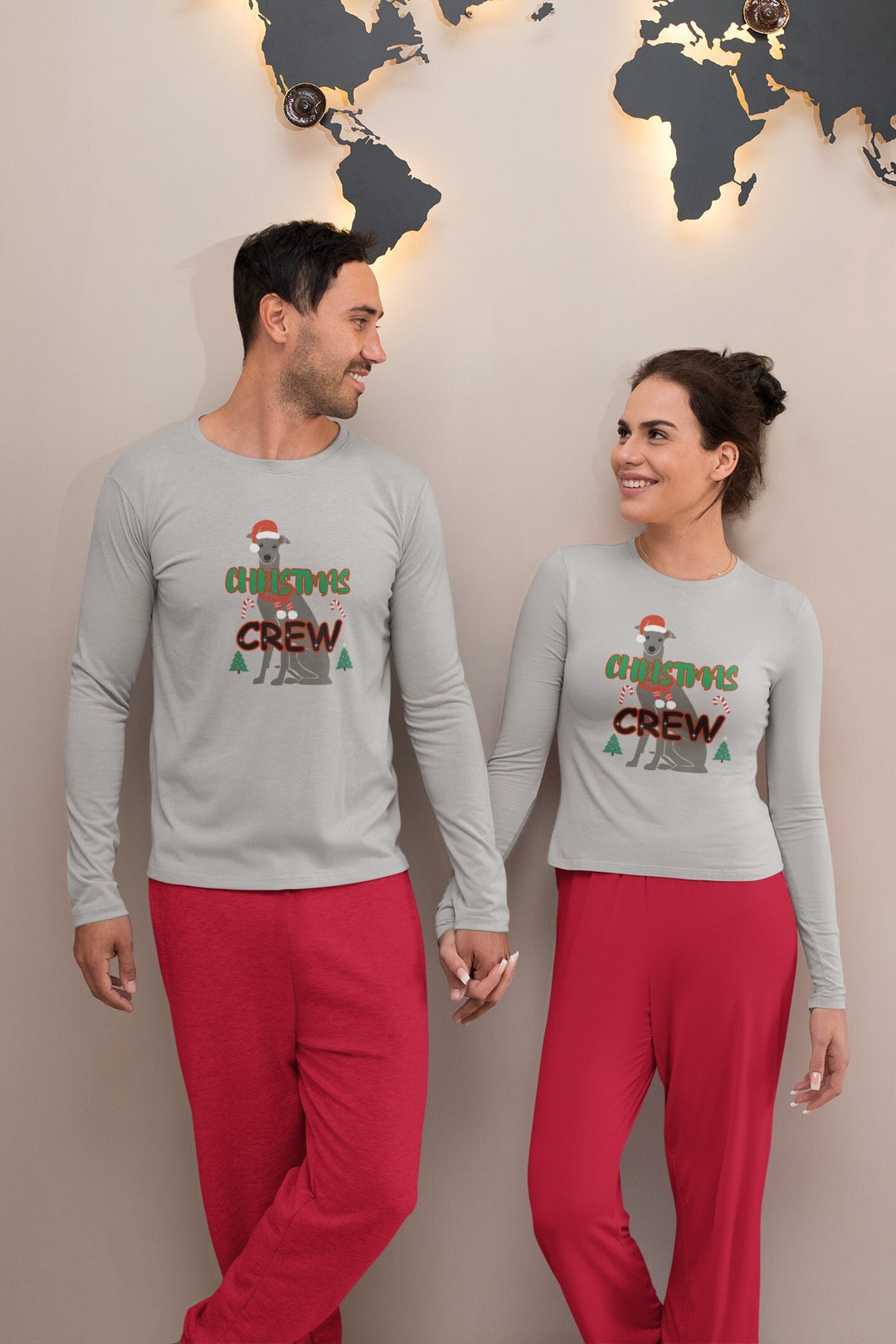 Matching Family Christmas Pajamas Adults Kids and Dog Etsy