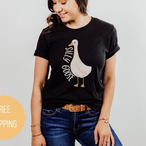 Silly Goose Shirt, Funny Animal Tee for Bird People Who Love Ducks and Geese