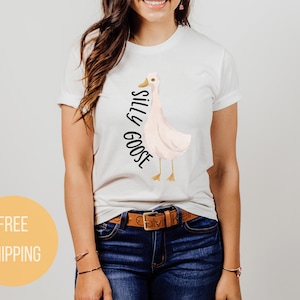 Silly Goose Shirt, Funny Animal Tee for Bird People Who Love Ducks and Geese