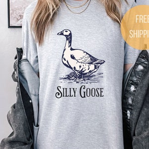 Silly Goose Shirt, Funny Animal Tee for Bird People Who Love Ducks and Geese