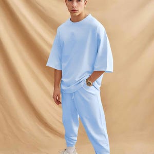 Oversized T-Shirt and Joggers Set: Men&#39;s Streetwear Tracksuit