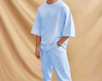 Set oversized T-shirt en joggingbroek: streetwear-trainingspak voor heren