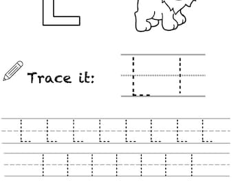 Alphabet Tracing and Identification - Letter L