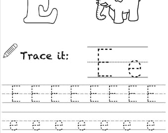 Alphabet Tracing and Idetification - Letter &quot;E&quot;