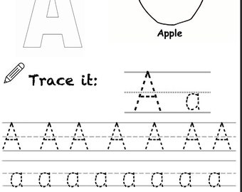 Letter A Tracing and Identification