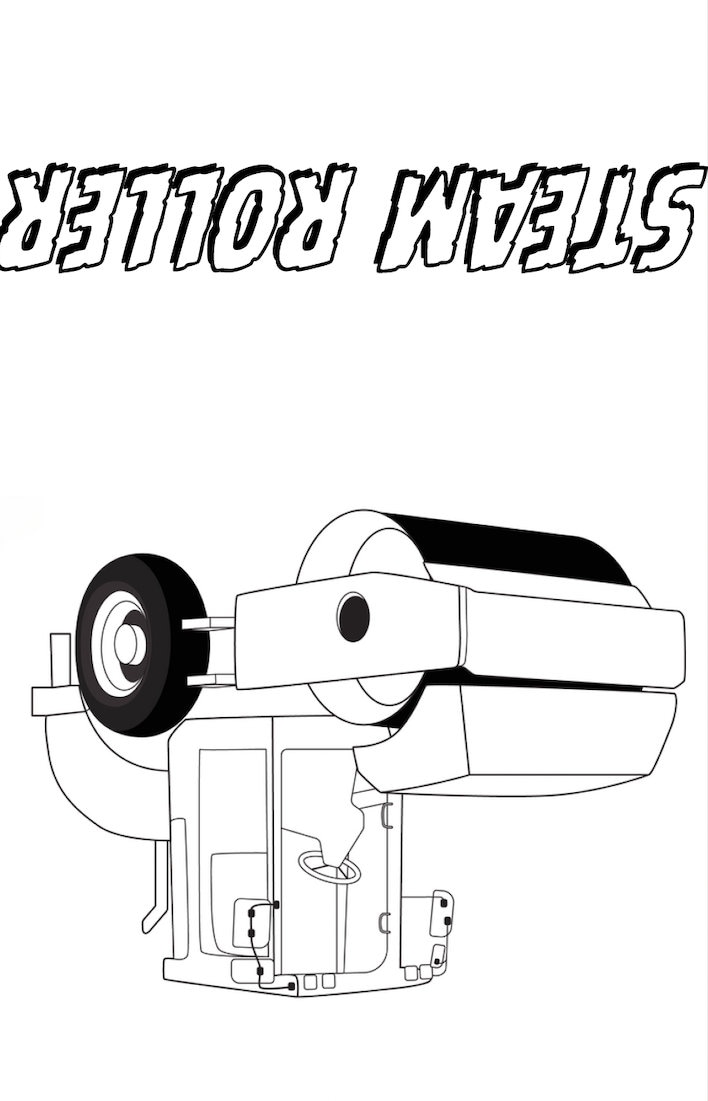 Bulldozer coloring page