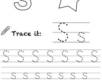 Alphabet Tracing & Identification - Letter S
