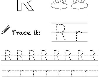 Alphabet Tracing & Identification - Letter R