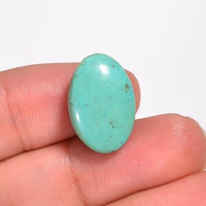 Naturalny tybetański turkus kaboszon 12,4ct owalny kształt 18x11x8mm Turkus do wyrobu wisiorków i pierścionków,
