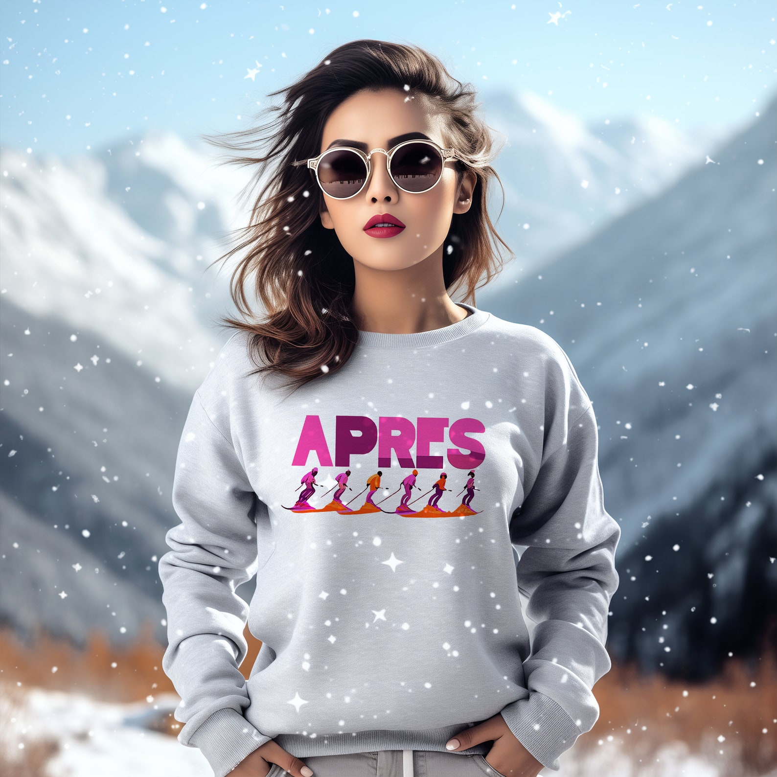 Après Ski Sweatshirt, Apres Ski Sweater, Ski Sweater, Apres Ski, Ski