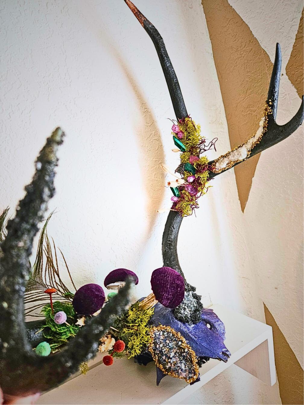 Devil Deer Rack Mythical Deer Rack - Etsy