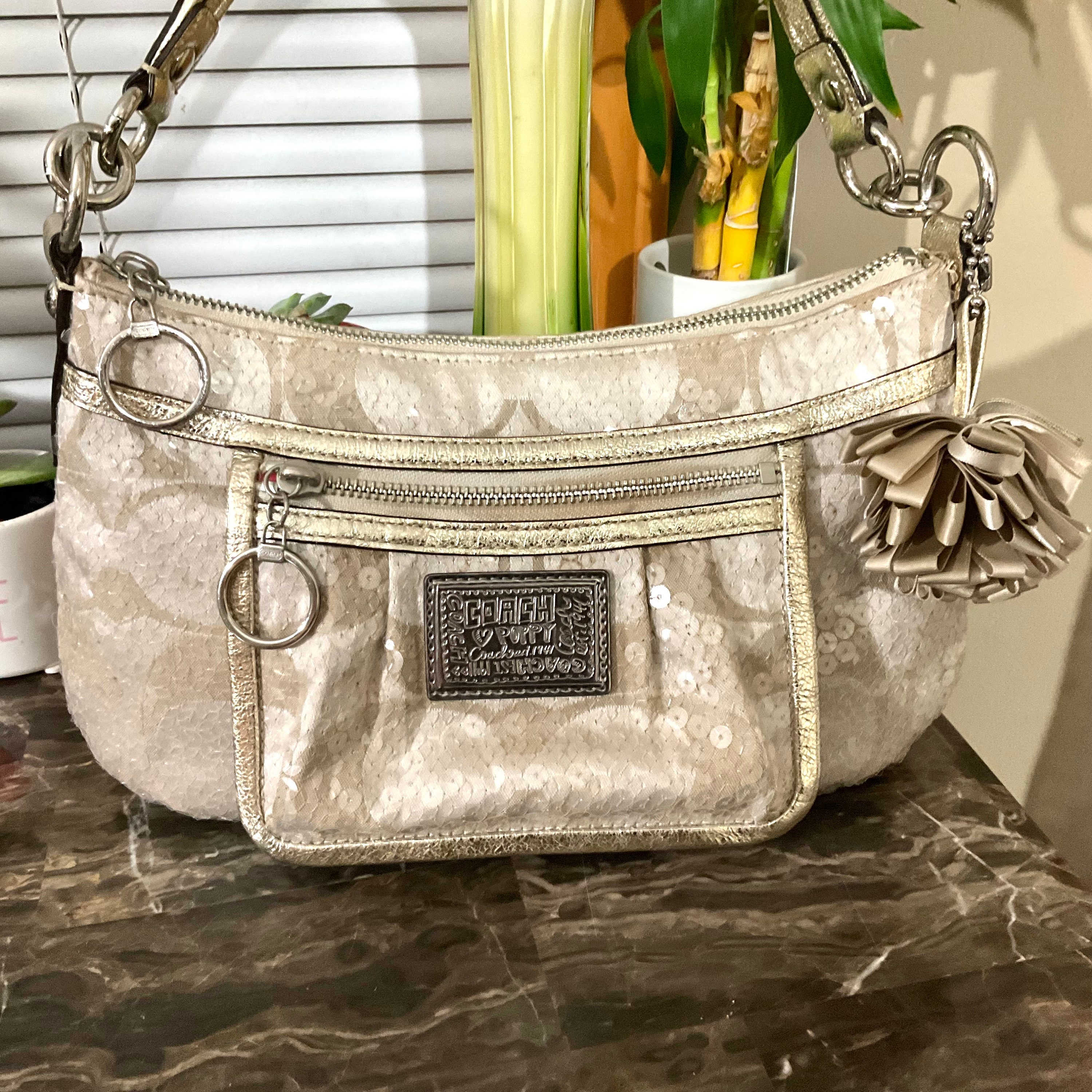 Fashion Sequin Hobo Bag Set With Crossbody Purse, Nylon Round Underarm Bag,  Shimmering Letter Print, Removable Wide Strap From Fashion_shop588, $99.08  | DHgate.Com