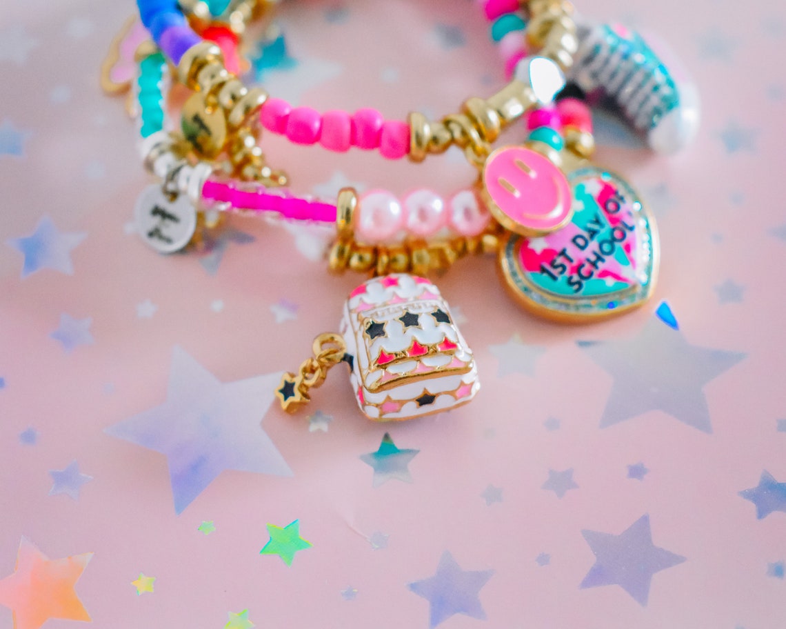 First Day of School Bracelet Stack Back to School BTS Gift - Etsy