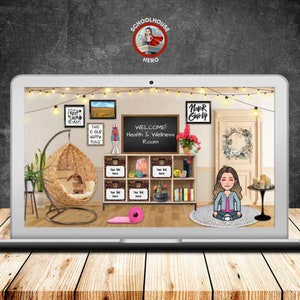 Bitmoji Calm Classroom: Editable Wellness Google Slides Template