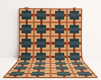 Hand Tufted Blue Wool Rug, Modern New Zealand Wool Carpet, Luxury Abstract Area Rug, Custom Size Living Room Rug, Handmade Rug