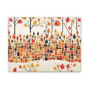 Autumn Landscape Canvas Wall Art - Vibrant Fall Home Decor