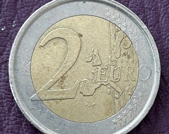 1 euro + 2 pièces en euros 2000-2004