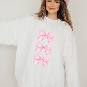 Relaxed Fleece Sweatshirt - Red Bows