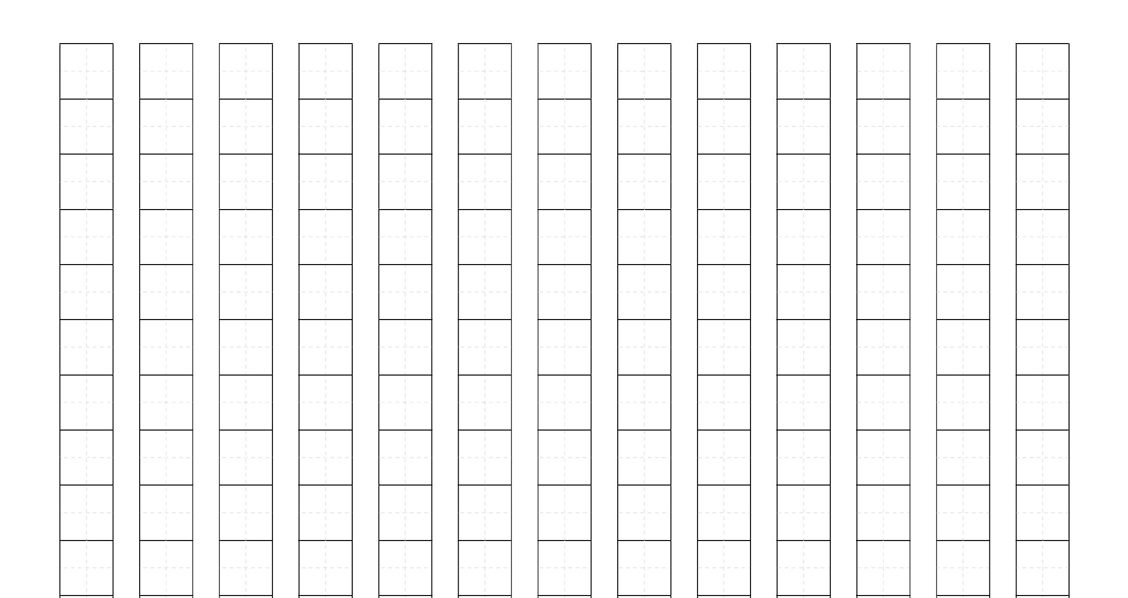 Printable Kanji / Kana Practice Sheets 1cm Grid and 1.5cm Grid - Etsy