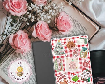 Inserto para Kindle "Tis The Season" / Inserto para lector electrónico de libros / Inserto de romance romántico y fantástico / Inserto para estuche de lector electrónico / Regalo para amantes de los libros