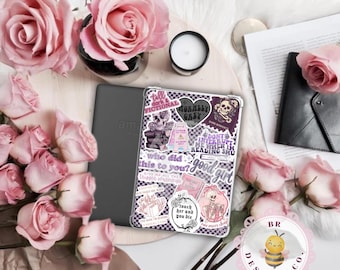 Inserción para Kindle de Moralmente Gris / Inserción para Kindle Espeluznante / Inserción para lector electrónico de libros / Inserción para estuche de lector electrónico / Regalo para amantes de los libros