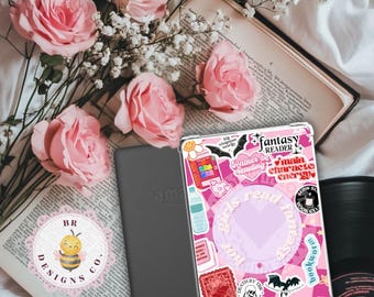 Fantasy Reader Kindle Insert | Bookish Ereader Insert | Dragons Vampire Romantasy Insert | Ereader Case Insert | Bookish Gift For Book Lover