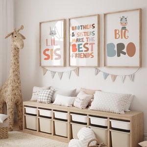 Set of 3 Playroom Prints, Playroom Wall Decor, Playroom Art, Kids Wall Decor, Toddler Room Decor, Toddler Playroom, Wall Art for Kids,