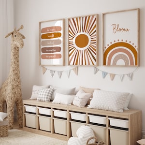 Set of 3 Playroom Prints, Playroom Wall Art, Playroom Wall Decor, Playroom Art, Kids Wall Decor, Toddler Room Decor, Toddler Playroom
