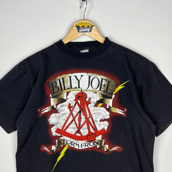 Vintage 1990 Billy Joel Storm Front T Shirt Large - image 2