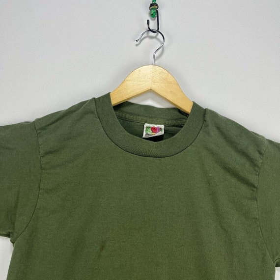 Vintage 90s Single Stitch Faded Blank T Shirt XS … - image 2
