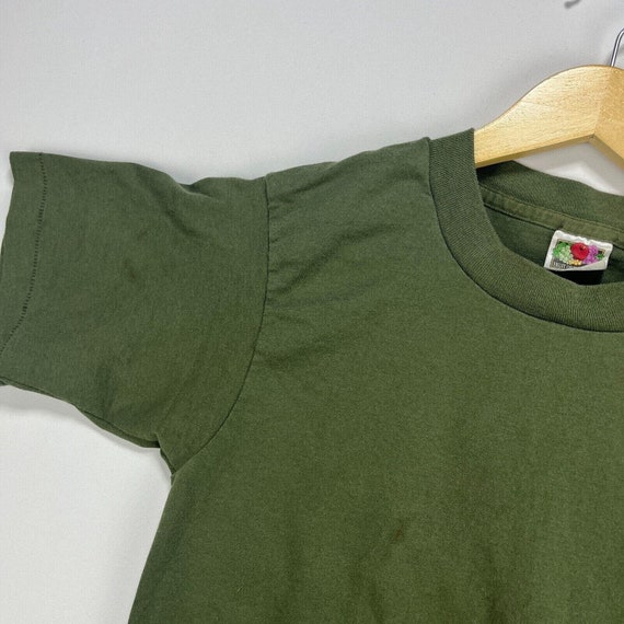 Vintage 90s Single Stitch Faded Blank T Shirt XS … - image 7