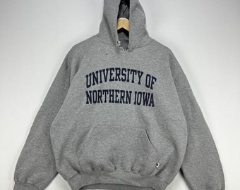 Vintage 90s Russell Athletic Hoodie University Northern IOWA Large