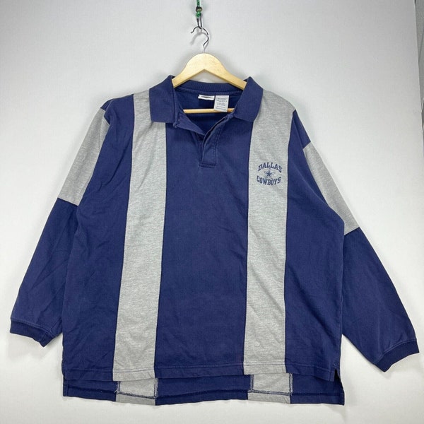 Vintage 90s Dallas Cowboys Rugby Long Sleeve Shirt XL