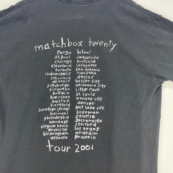 Vintage 2001 Matchbox Twenty Tour T Shirt XL - image 4