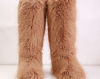 Fur boots