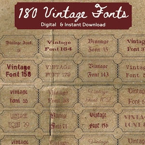 Vintage font bundle free for commercial use, Antique font, Old font, Retro font, Gothic font, Typewriter font