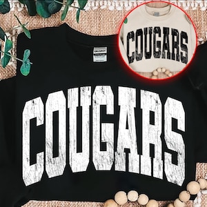 Cougars Png, Trendy Cougars Mascot PNG, Cougars Mama Shirt Design, Cougars Fan, Cougars Mascot Digital, Team PNG, School, School Spirit Png