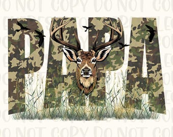 Deer Hunter Papa PNG, Hunter Dad png, Fathers day png, Deer Hunting png, Dad Shirt Design, Rad Hunter Dad png