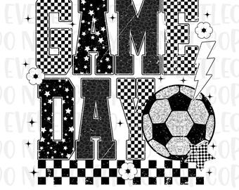 Fútbol PNG, Fútbol de tablero de ajedrez PNG, Diseño de camiseta de fútbol, Mamá deportista PNG, Sublimación de fútbol vintage, Espíritu de equipo PNG