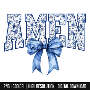 Coquette Amen Varsity Png Floral Easter Amen Png Jesus Christian Png Floral Spring Bible Verses Png