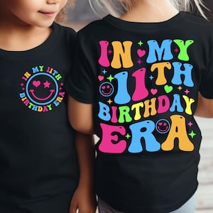 In My 11th Birthday Era Png, Groovy 11 Year Old Birthday Png, Bday Party, Girl Birthday Party PNG, Girl Birthday