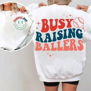 Busy Raising Ballers PNG, baseball mama Png, trendy baseball Png, trendy softball png