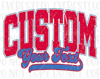 Custom Mascot Png, Distressed Typography Mascot Png, Mascot PNG, Team PNG, School, Mascot Team name, Fall, Sport, School Spirit Png