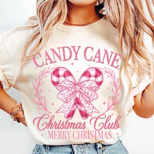 Pink Candy Cane Christmas Club Png, Christmas Season Png, Funny Christmas png, Christmas Sublimation T Shirt design PNG