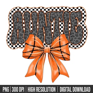 Basketball Mama PNG, GameDay, Glitter PNG, Team Spirit, Game Day, Basketball Bow Design, Trendy, Leopard, Checkered Basketball, Coquette PNG