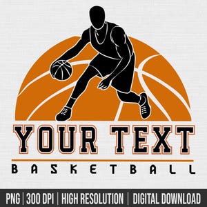 Custom Basketball Team PNG | School, Team, Fall, Sport, Spirit, Basketball, Customizable | Personalization | DIGITAL