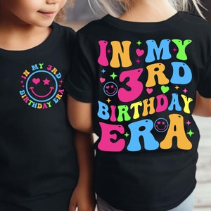 In My 3rd Birthday Era Png, Groovy 3 Year Old Birthday Png, Bday Party, Girl Birthday Party PNG, Birthday