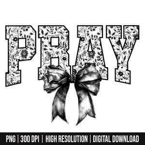 Prega floreale Toile nero acquerello Coquette fiocco Png, Christian Png per magliette, versetto della Bibbia Png, Gesù Png, Christian Designs Png