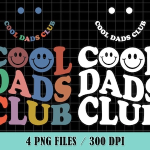 Cool Dads Club PNG Download, Dads To Be PNG, Trendy Dads Svg, Dad Birthday Gift, Best Dads Png, Father&#39;s day PNG, Dad Svg, Funny Dads Png